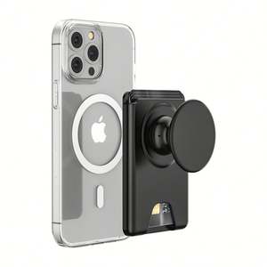 กระเป๋าสตางค์บางแบบแม่เหล็กสำหรับผู้หญิงที่ใส่บัตรเครดิตเคสแบบเปิดขึ้นกระเป๋าสตางค์แบบสวมนิ้วพร้อมกระเป๋าเงินแบบปรับได้สำหรับ iPhone - Product Image 1