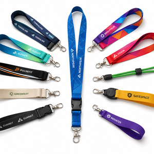 Name <b>Id</b> Card Badge <b>Holder</b> With Ribbon Lanyard Wholesale Hard Elastic Plastic <b>Id</b> Lanyard And Card <b>Holder</b> - Product Image 1