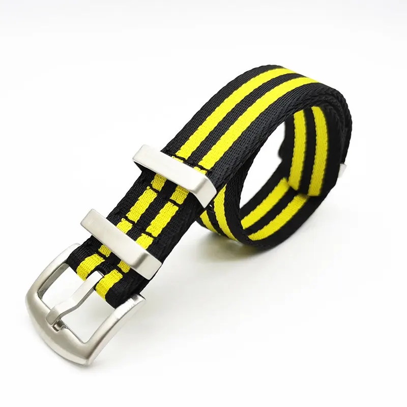 adjustable watch strap buckle stainless steel 304 metal watch buckle clasp elastic nylon watch bands