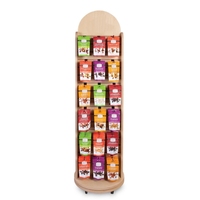 Étagère à vin en contreplaqué sur mesure à 3 niveaux, présentoir en bois pour magasin de détail, présentoir pour bouteilles d'alcool en supermarché
