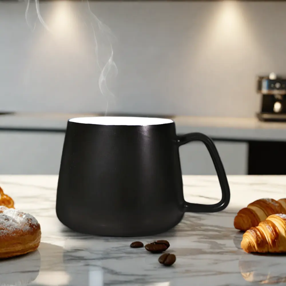 Grosir mug 13oz keramik rumah tangga cangkir kopi cangkir kopi dengan pegangan untuk cafe