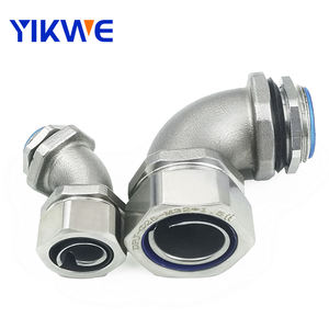 Raccord de tuyau coudé <span class=keywords><strong>coude</strong></span> à 90 degrés presse-étoupe en métal raccords de conduit en <span class=keywords><strong>pvc</strong></span> étanches - Product Image 3