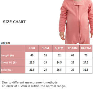 Baju Tidur Bayi Organik Katun Polos O Neck dengan Ritsleting untuk Anak Perempuan dan Laki-laki Bayi Baru Lahir - Product Image 6