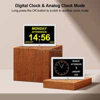 Horloge Athan facile à installer, diffusion de contenu islamique, l'horloge intelligente avec cadre d'azan affiche également la météo locale