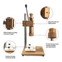 Machine de capsulage manuelle pour flacons de parfum, scelleuse à pression manuelle pour la production de cosmétiques et de parfums pour petites entreprises, facile à utiliser, prix bas