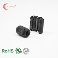 SCRC80C Split Ferrite Clamp Core EMI Filter Power Line Choke for Small Device Cable Noise Suppression 8mm Inner Diameter