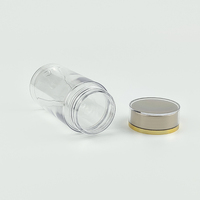 En Stock Transparent Rond 100g 120g150g 200g 150g 200g Pilule Médicament Conteneur Bonbons Capsule Bouteille De Stockage