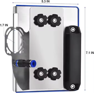 Gabarit de chanfreinage de carreaux à 45 degrés avec dispositif de pulvérisation d'eau pour meuleuse d'angle, pour céramique et marbre - Product Image 1