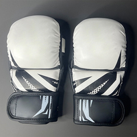 Guantes de Boxeo de Medio Dedo para Entrenamiento y Sparring, de Cuero PU con Logotipo Personalizado, Engrosados y Resistentes al Desgaste, para MMA