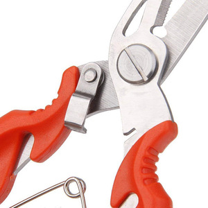 Edelstahl-Angelzange mit Integrierter PE-Schnurschere Multifunktionales Köder- und Schnurschneidewerkzeug für Angler - Product Image 2