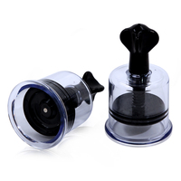 Ventouse de massage rotative pour l'agrandissement des seins en plastique transparent