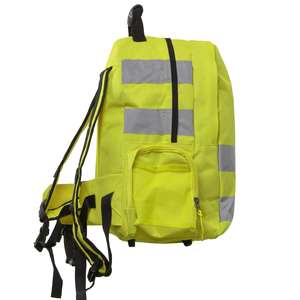 Sac à dos de travail extérieur jaune Oxford pour femmes, sac à dos RPET, cyclisme, sécurité, sac à dos haute visibilité, sac à dos d'étudiant, sac à dos pour ordinateur portable - Product Image 3