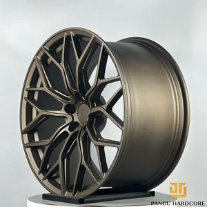 ล้อแม็กซ์สีน้ำตาลด้าน ขอบฟอร์จ ดีไซน์เว้าหลายก้าน ขนาด 17 18 19 20 21 22 24 นิ้ว สำหรับรถยนต์โตโยต้า เชฟโรเลต ซูบารุ - Product Image 3