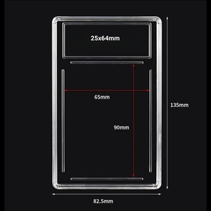 graded card slab dimensions GradedGuard Break Resistant Constructed from glossy Colllector Graded Card Slab (1