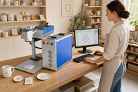 Machine de marquage laser UV JUNFEI 355nm 3W 5W 10W, lumière bleue, sans dommages thermiques, pour plastique, verre, PCB, céramique, code QR