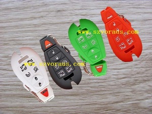 Coque de protection en silicone pour clé télécommande intelligente à 7 boutons pour véhicules Chrysler, Dodge, Jeep - Vente en gros - Product Image 5