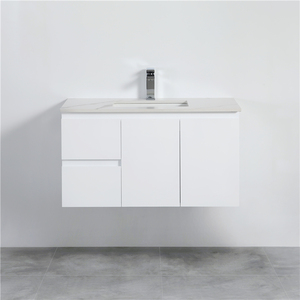 Bathroom Furniture Solid Surface Wash Basin Wall-mounted Assembled Cabinet Bathroom Seamless Storage Cabinet