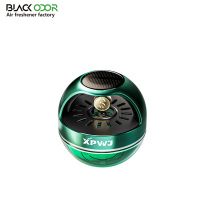 Diffuseur d'arômes solaire portable en plastique noir anti-odeur, avec parfum de pièces d'or, pour une fragrance naturelle longue durée