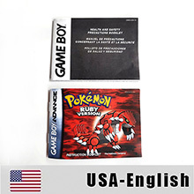 คู่มือ USA FRA NOE ESP สำหรับเกม GBA สีเขียวใบไม้ สีแดงไฟ รูบี้ เอเมอรัลด์ แซฟไฟร์ - Product Image 5