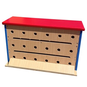 Barrière de parkour en bois de marques chinoises de premier plan, équipement d'entraînement à l'agilité plate, obstacle extérieur pour l'entraînement d'intégration sensorielle - Product Image 1