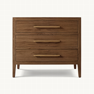 French Vintage Solid Oak Nightstand RH Style Distressed <strong>Bedside</strong> <strong>Table</strong> Lamp Platform Modern <strong>Antique</strong> for Bedroom/Living Room - Product Image 6