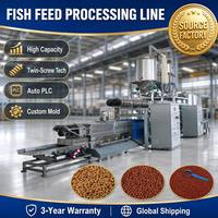 Machine extrudeuse à double vis pour la production d'aliments aquatiques flottants pour poissons 1000 kg/h