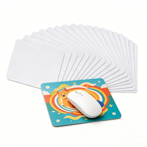 แผ่นรองเมาส์ยางสี่เหลี่ยมแบบหนาพิเศษสำหรับพิมพ์ลายแบบ Sublimation สีขาวเรียบ สำหรับงานพิมพ์ตามสั่งจากโรงงาน (OEM) เหมาะสำหรับใช้ในสำนักงาน - Product Image 1