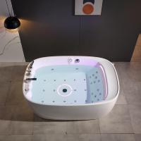 Baignoire de massage haut de gamme, silencieuse, moderne, ronde et ovale, pour 2 personnes, autoportante, avec jets hydromassants intérieurs