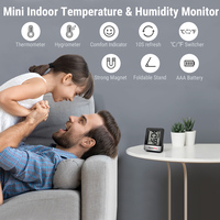 Termómetro Higrómetro Digital para Interiores ThermoPro TP49, Mini Termómetro de Habitación, Monitor de Temperatura