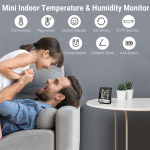 ThermoPro TP49 डिजिटल इनडोर नमी मीटर आर्द्रतामापी मिनी कमरे थर्मामीटर तापमान मॉनिटर मीटर - Product Image 2