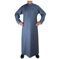 Drop Shipping Premium Daffah Thoub Qamis Caftan Jubbah Abaya Jalabya Ethnique Robe Arabe Thobe Ramadan Eid Usure Islamique Vêtements