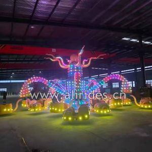 Indoor-Kinderspielgerät: Schaukel-Oktopus-Fahrgeschäft aus Fiberglas und Metall für Freizeitparks – Stahlkonstruktion, Weihnachtsaktion, Abenteuerpark - Product Image 3