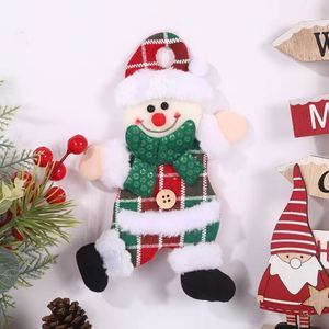 Factory Wholesale Luxury Fabric <b>Christmas</b> Ornaments Modern Santa Reindeer Snowman Designs Bulk Custom Hanging Decor Low MOQ - Product Image 4