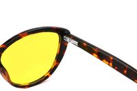 Monture en acétate de haute qualité orange rouge 99% lunettes d'ordinateur anti-rayons lunettes anti-lumière bleue oeil de chat pour femmes