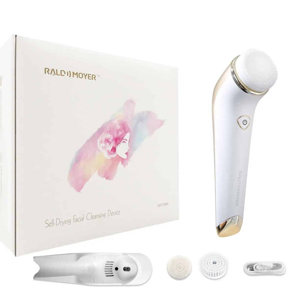 Ngọc tự nhiên mặt massager chăm sóc da Silicone rung sạch sâu lỗ chân lông làm sạch điện bàn chải làm sạch da