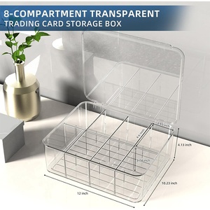 Scatola Trasparente per Conservazione <span class=keywords><strong>Carte</strong></span> Collezionabili, Contiene Oltre 2000 <span class=keywords><strong>Carte</strong></span>, Scatola in Acrilico per Mazzi di <span class=keywords><strong>Carte</strong></span> da Baseball - Product Image 2