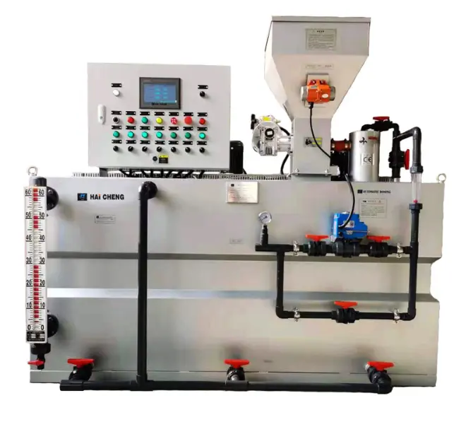 Sistema automático de doagem, sistema de dotação química para tratamento de água de resíduos