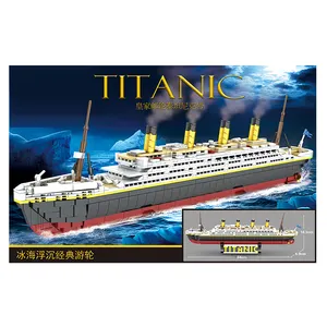 Mini blokları Titanic modeli yapı seti mikro Mini yapı tuğlaları Titanic oyuncak gemi bloğu 3D bulmaca setleri DIY eğitici