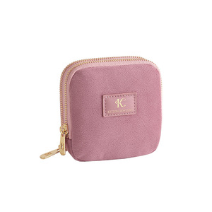 Japanese Korean Style Women Jewelry Bag 11x11x4cm Soft Flannel Clutch Storage For Bracelet Gift Use - Product Image 5