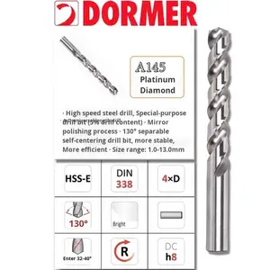 A145 High-Precision Cobalt HSS <strong>Drill</strong> <strong>Bit</strong> for Stainless Steel Aluminum Cast Iron Spot-Free Drilling 1-13mm Twist <strong>Drill</strong> <strong>Bits</strong> Tools - Product Image 3