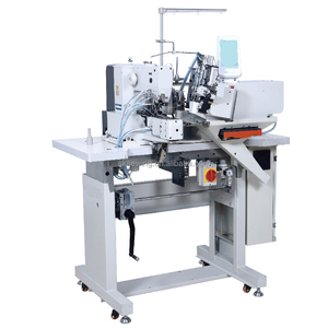 Machine à coudre automatique à double <span class=keywords><strong>aiguille</strong></span> <span class=keywords><strong>pour</strong></span> la fixation de boucles de ceinture sur les pantalons en <span class=keywords><strong>jean</strong></span> - Product Image 1