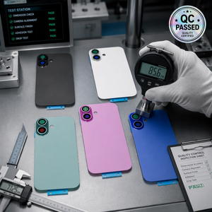 Coque arrière en verre haute définition et durable, redonnant la texture à l'appareil, compatible avec iPhone 14 15 plus 16 Pro Max - Product Image 4