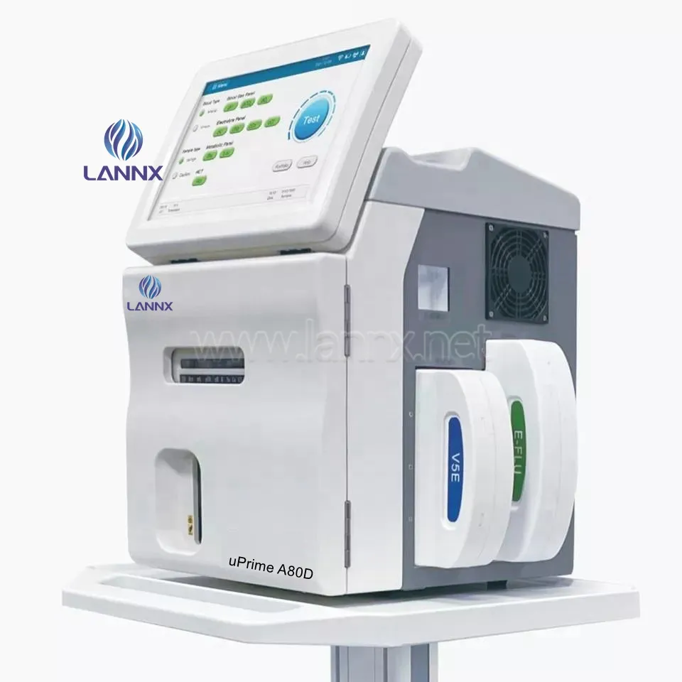 LANNX uPrime A80D متعددة الوظائف المحمولة الشرياني الدم الغاز آلة محلل مختبر كامل الآلي الذكية السيارات الدم الغاز محلل