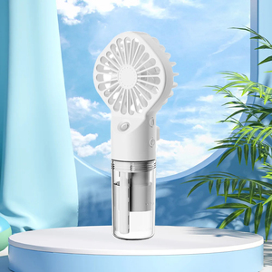 Portable Water Mist Fan <b>USB</b> Rechargeable Handheld <b>Mini</b> Fan Quiet Cooling Fan for Home Commutes Travel Office - Product Image 5