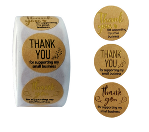 Giá Nhà Máy In Logo Cá Nhân Cảm Ơn Bạn Nhãn Dán Tem Cho Đơn Đặt Hàng Mua Sắm Kinh Doanh Nhỏ Của Bạn - Product Image 4