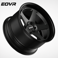 Rines EVOR Forjados Personalizados de 2 Piezas, Cóncavos Profundos, de Aleación, para Chevrolet C8, Mercedes G63, 5x120, 5x127, 5x114.3, Color Negro Mate