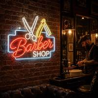 Dropshipping, Conception Gratuite, Boutique Ouverte, Enseigne Néon LED Personnalisée, Logo Lumineux LED Personnalisé pour Salon de Coiffure, Fête, Maison
