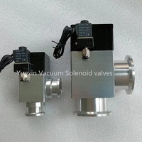 Válvula Solenoide de sellado de acero inoxidable, válvulas de obturador deslizante de puerta, KF CF ISO