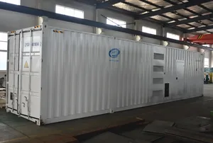 Contenedor de 40 pies tipo silencioso grupo electrógeno 1500KW del motor YUCHAI 1875kva generador diesel de suministro de China para la venta