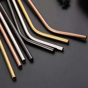 Pailles à boire réutilisables en acier inoxydable 304, ensemble de pailles métalliques personnalisées avec brosse - Product Image 4